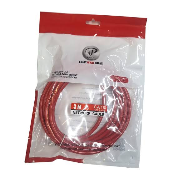 کابل شبکه CAT6 -utpطول 3 متر برند ایکس پی پروداکت ا Cable Cat6 XP-Product